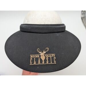 Imperial Headwear Boone Valley Classic Sun Visor Black Clip On Made in USA Hat